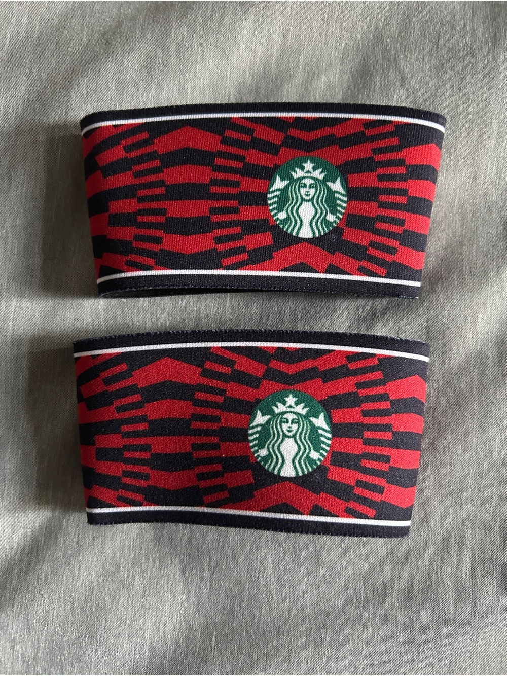 Starbucks Red & Black Neoprene Coffee Sleeves 2026 FIFA World Cup - Set of 2